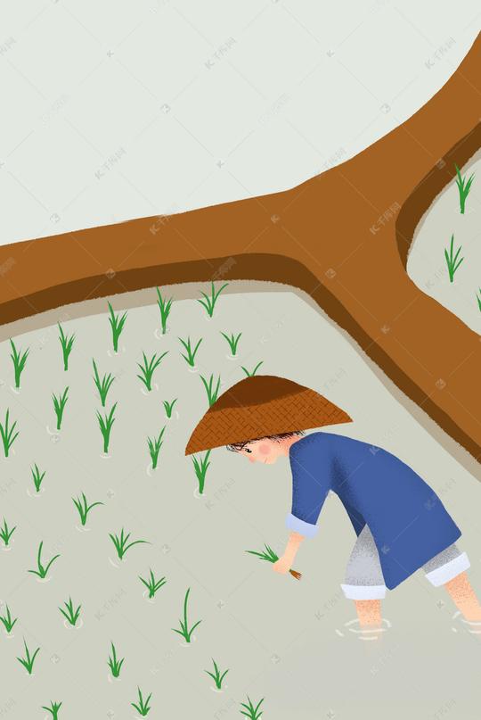 谷雨海报背景素材