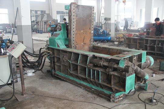 全金属120吨液压打包机压块机铁销铁屑废铁压块及各种配件