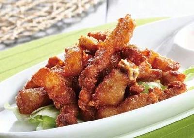 温州小吃财韵道黑猪/酥排骨香酥炸排骨冷冻半生制品1000克