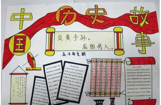 中国历史故事集手抄报图片