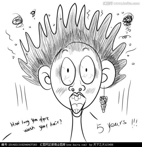 惊讶的表情抽象时尚矢量图购物漫画人物素材素描简笔画模板妇女女性
