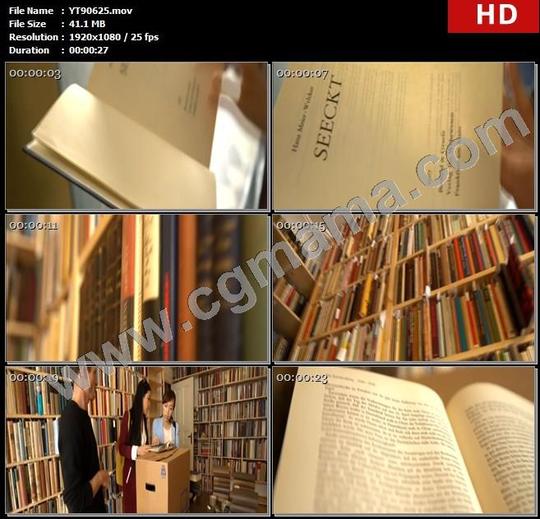 yt90625书籍书店商店店铺顾客老板德国文字高清实拍视频素材