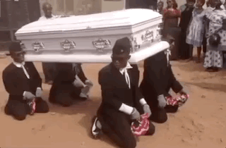 黑人抬棺材幽默表情包