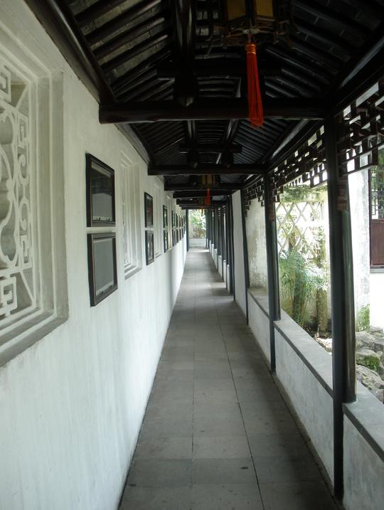 苏州园林长廊摄影设计素材