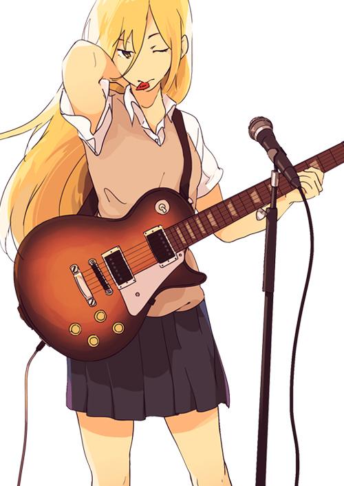 p站侵删动漫二次元漫画萌妹子萝莉音乐电吉他吉太轻音少女