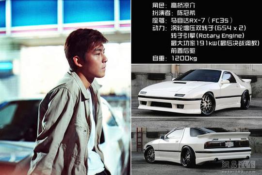 七凉iiiii-高桥凉介(陈冠希)和他的马自达rx-7(fc3s)留到了最后,跟随战
