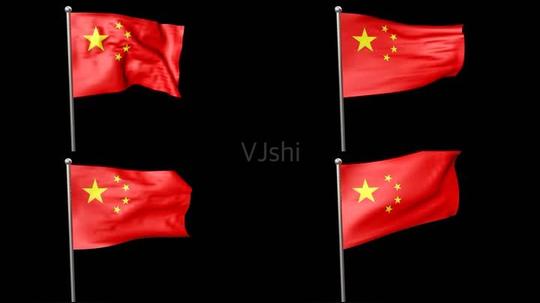 红旗视频素材