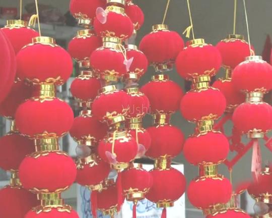 红灯笼祝福喜庆-国内元素视频素材-www.vjshi.