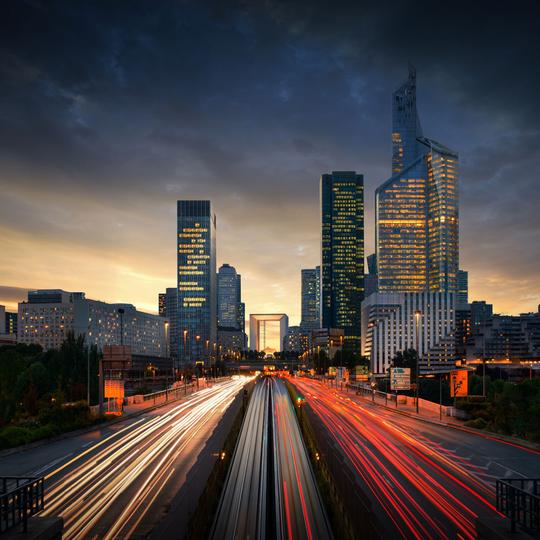 道路上的车流夜景图片素材(图片id:456439)_-城市风光