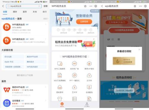 【免费领15天wps稻壳会员】打开支付宝搜索“wps稻壳会