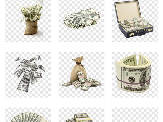 外汇理财美元钱币货币金融海报png素材