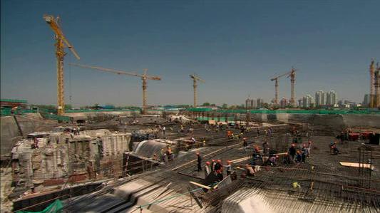 高清实拍建筑工地施工现场劳动工人作业生产城市建设视频素材商品图片