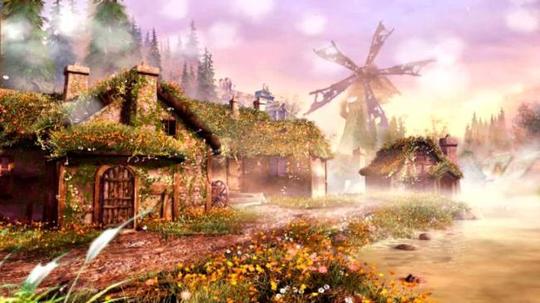 梦幻的花藤缠绕的小屋素材模板下载(图片编号:10936829)_动态|特效