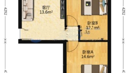 石家庄新华西焦有钥匙，盛世天骄旁，2室，偏门，可配全新家具家电，可小刀出租房源真实图片