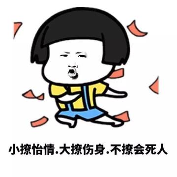 小撸怡情大撸伤身表情包