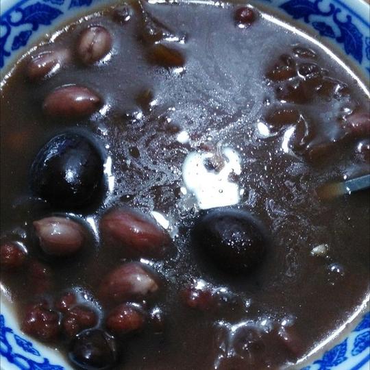 晚餐2015年12月15日#晚餐2015年12月15日#红豆黑豆薏米花生红枣银耳