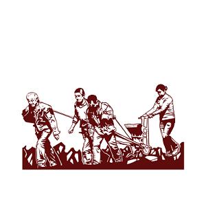 劳动人民手绘插画海报素材