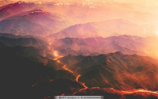火山岩浆图
