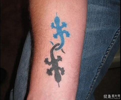 蜥蜴纹身图案欣赏及寓意偏门的吉祥之物