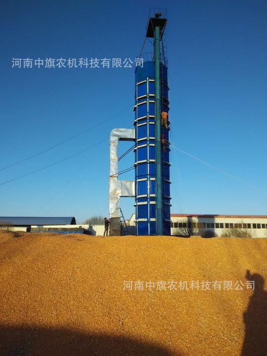 粮食烘干塔实地工作中
