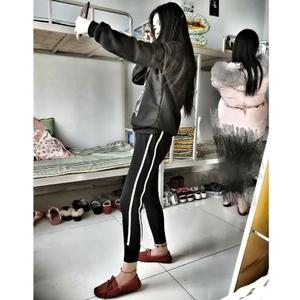 社会女裤子韩版宽松百搭潮流网红快手红人帝王妹同款九分裤秋冬季