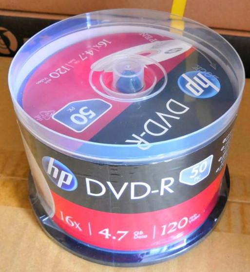 hp/惠普dvd-r50p桶装空白刻录盘光盘视频照片数据存储