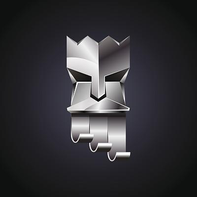 silverheadofkingondarkbackground.图片设计素材