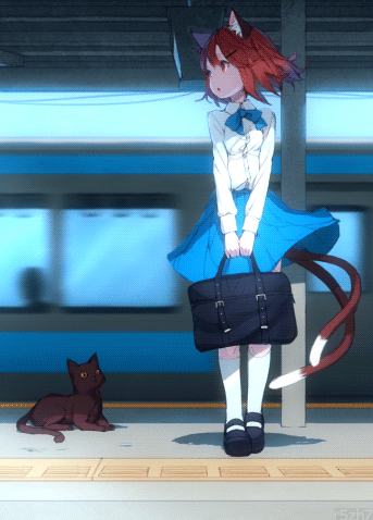 猫与列车二次元动漫