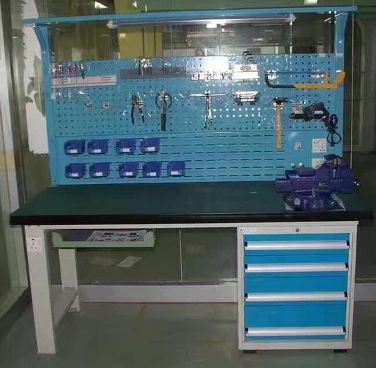 珠海钳工工作台广州a3钢板配虎钳工作台惠州钳工装配模具工作台