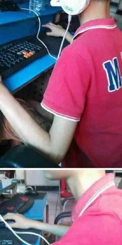 作为电竞未来的接班人,尿裤子算什么!什么都无法影响撸完这局!