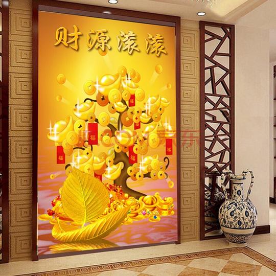 十字绣钻石绣卧室5d钻石画满钻砖石点钻石画摇钱树十字绣生意兴隆大幅