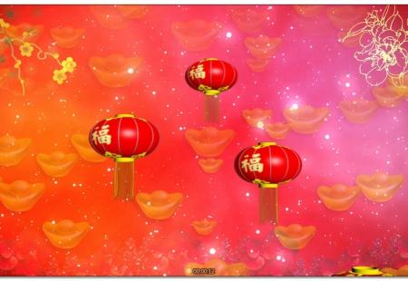 新年春节红灯笼背景素材春节元旦中国除夕新年