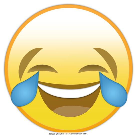 卡通表情哭笑不得