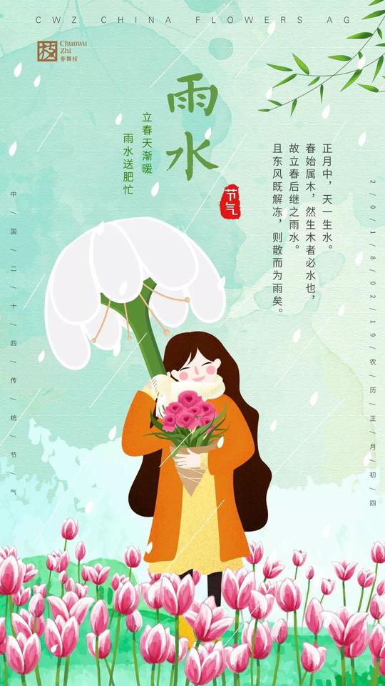 立春天渐暖,雨水送肥忙