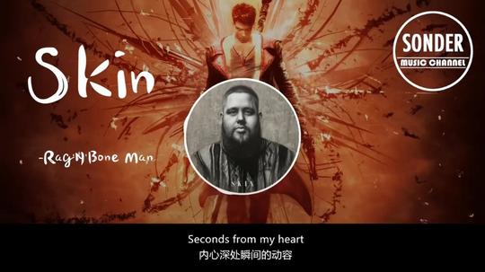 最近抖音上很火的一首英文歌《skin》