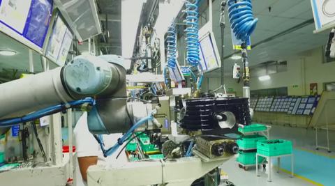 工业协作机器人生产线