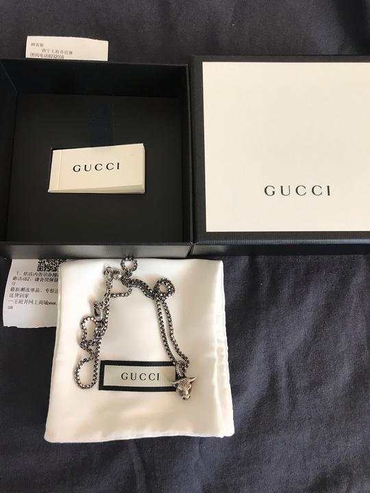 王一博半永久gucci牛头项链全新仅试戴王府井gucci