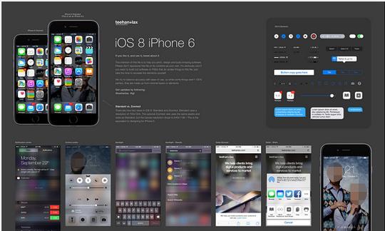 iphone6ios8界面psd素材