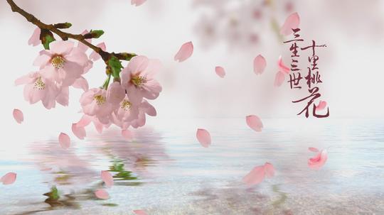 c263三生三世十里桃花林唯美浪漫婚礼晚会歌舞蹈led背景视频素材
