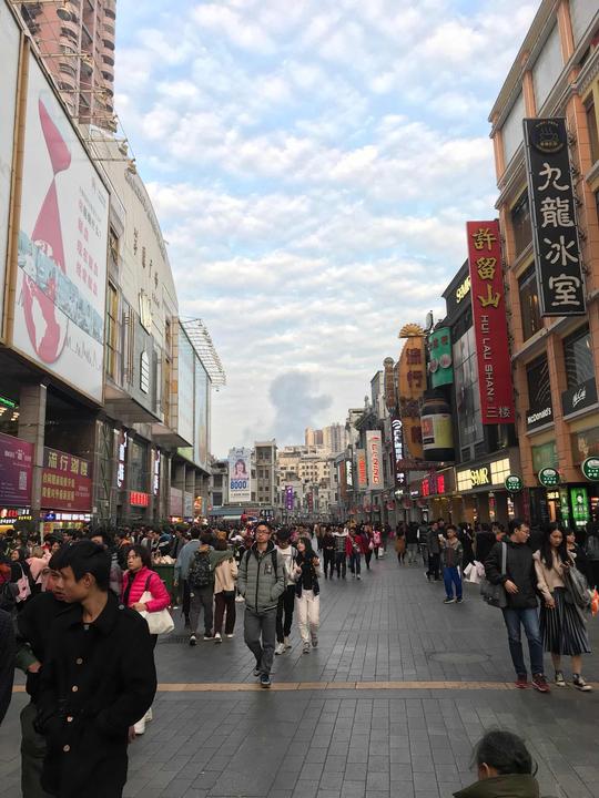 壁纸步行街街道街景商业街900_1200竖版竖屏手机