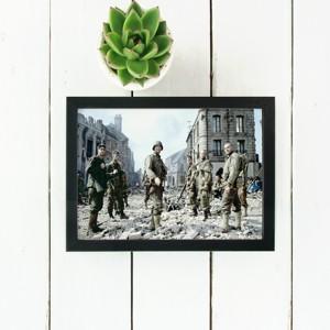 拯救大兵瑞恩电影海报酒吧装饰画有框画客餐厅墙壁挂画办公室书房