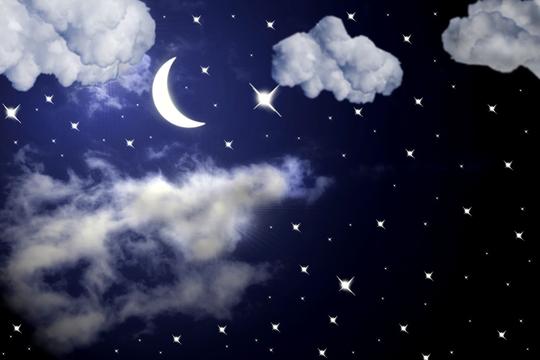 夜空_星星_月亮_图片大全—全景创意图库（quanjing.com）中国领先的正版图片视频素材网站