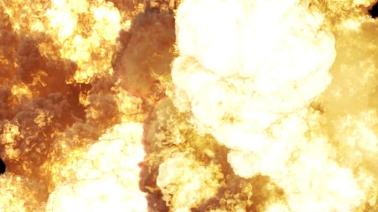 真实爆炸火焰影视合成素材_3840x2160_高清视频素材