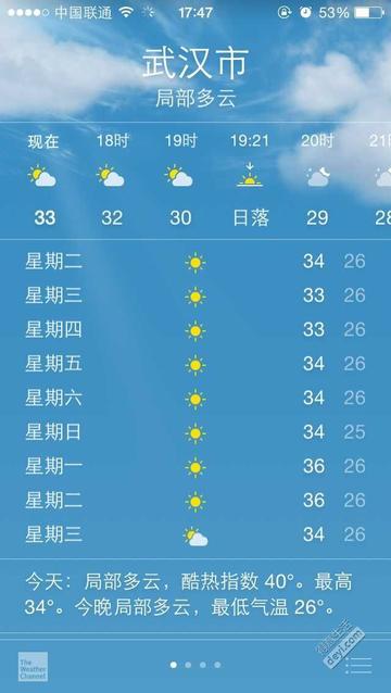 现在武汉市的天气怎么样