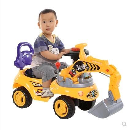 铲泥车男童小童挖车小孩子手动夏玩具挖机乘坐儿童挖土机男孩