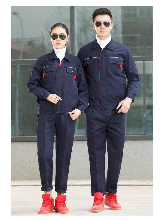 秋冬长袖工作服套装工作服劳保服工程服电焊厂服定做灰色190【图片价格品牌评论】-京东