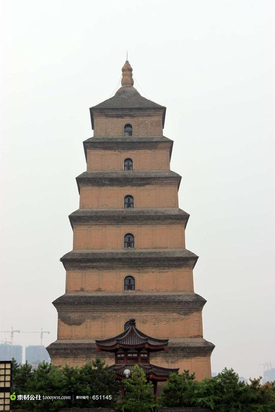 大雁塔高清摄影素材