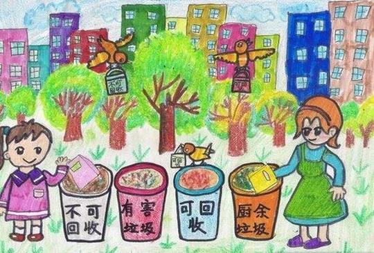 儿童画垃圾的分类
