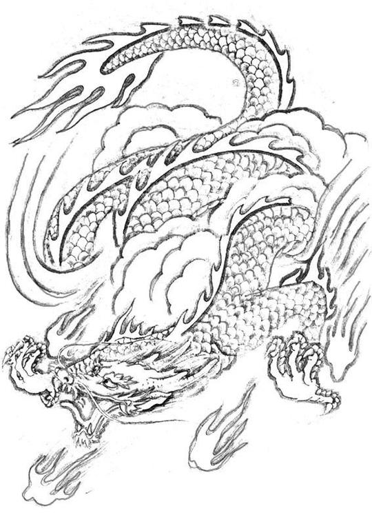 霸气的中国龙简笔画怎么画