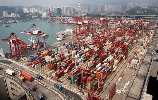 香港货柜码头_图片大全—全景创意图库（quanjing.com）中国领先的正版图片视频素材网站
